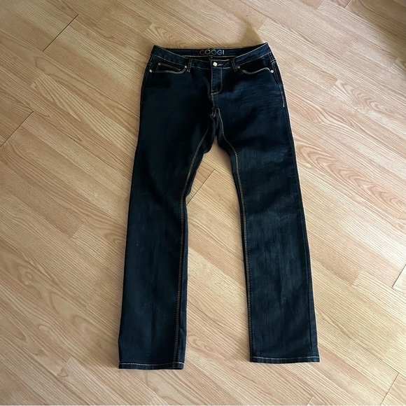 COOGI Dark Wash Low Rise Jeans Women’s 9/10 - Picture 1 of 11